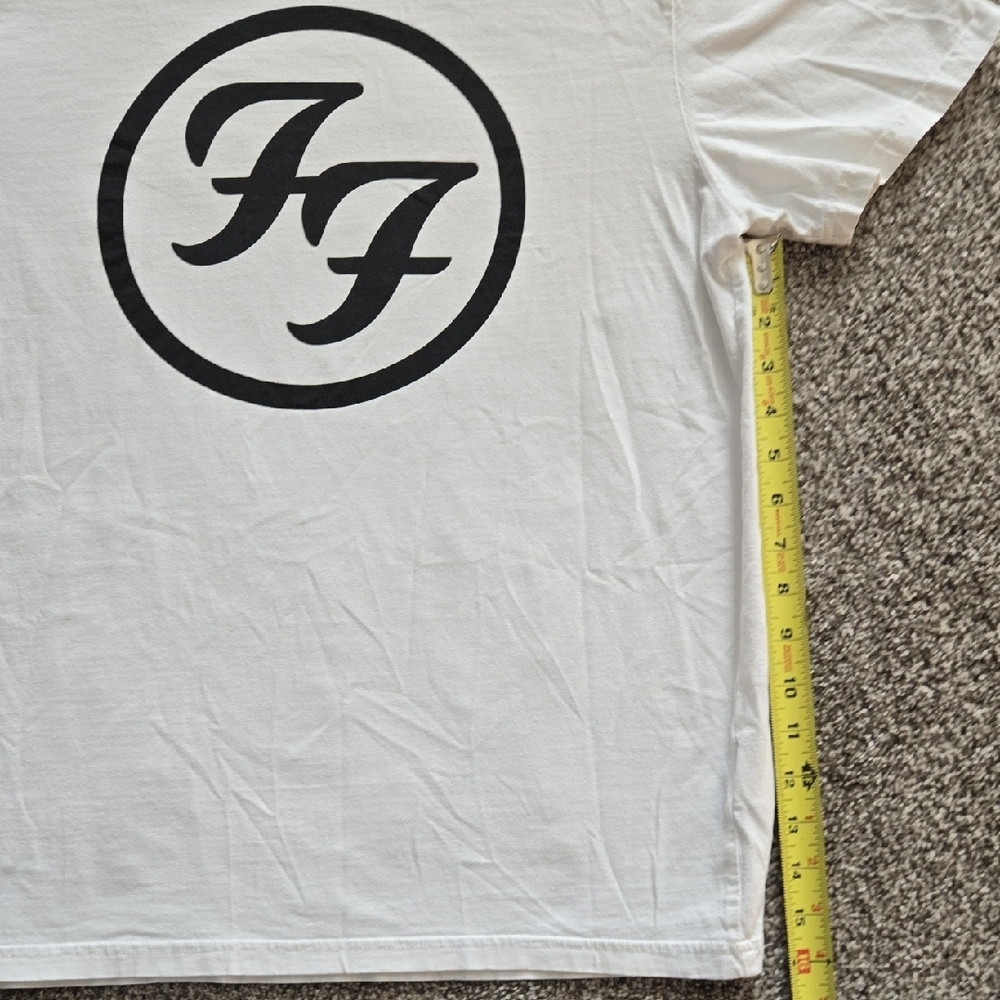 White T-Shirt with Black FF Logo - Picture 2 of 7